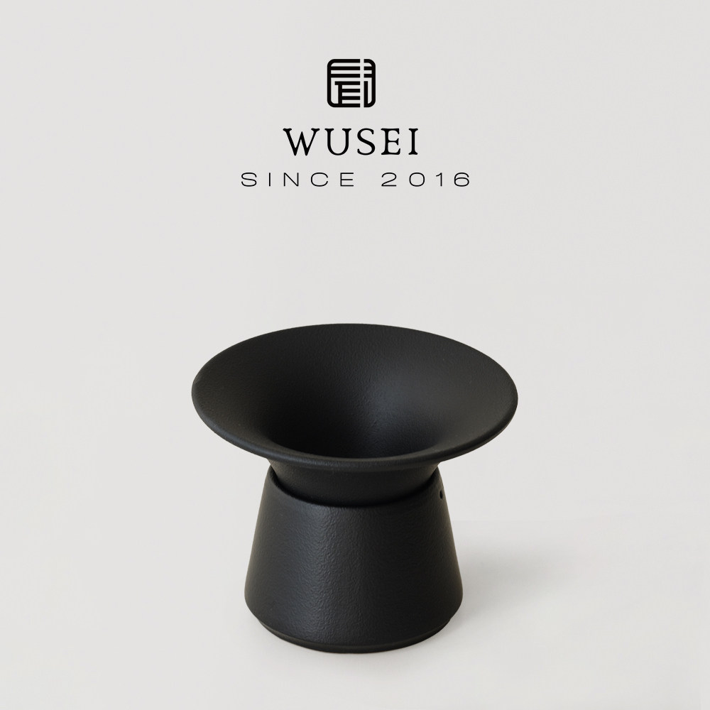 闻说WUSEI黑砂粗陶不锈钢茶滤