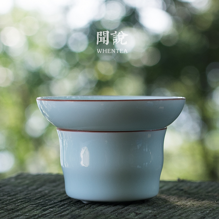 青瓷茶滤闻说日式茶道配件
