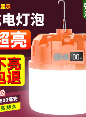 探长超亮露营马灯挂灯帐篷高亮充电应急家用户外野营地摊夜市灯泡