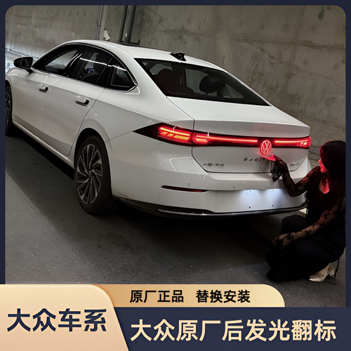 大众原厂发光翻标后标