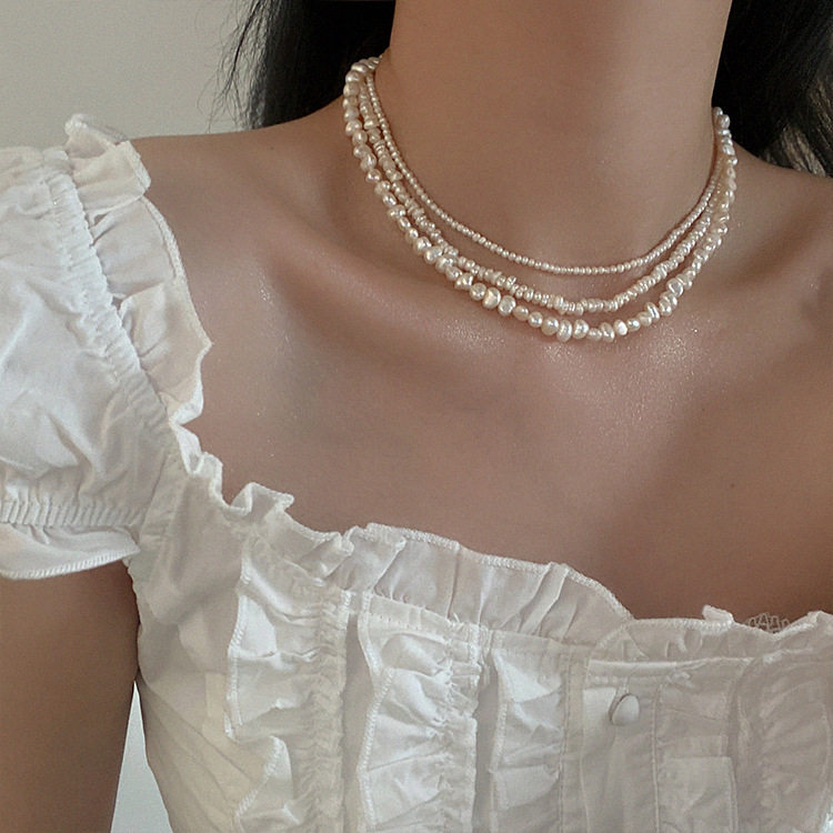 巴洛克天然珍珠项链女轻奢小众