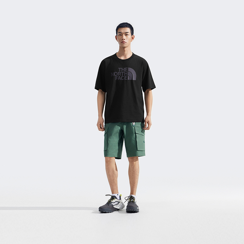 TheNorthFace北面男女同款纯棉印花LOGO短袖T恤户外透气新款8D7X