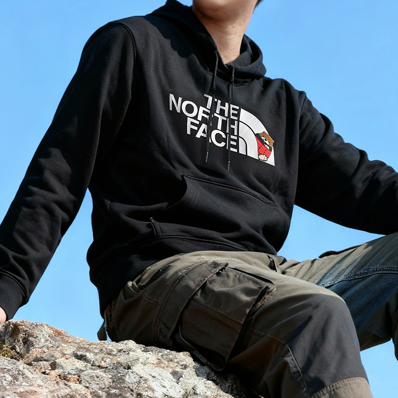 针织户外休闲连帽休闲运动情侣