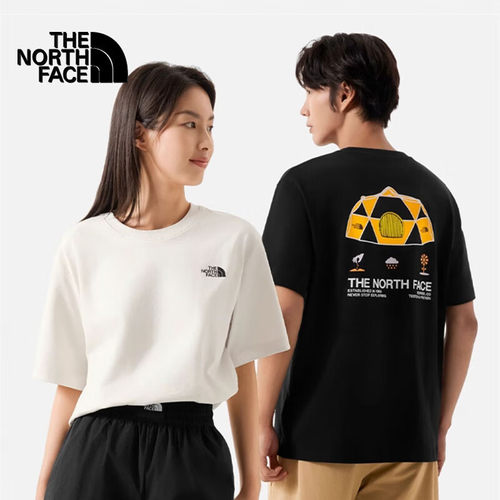 北面短袖T恤情侣款纯棉面料