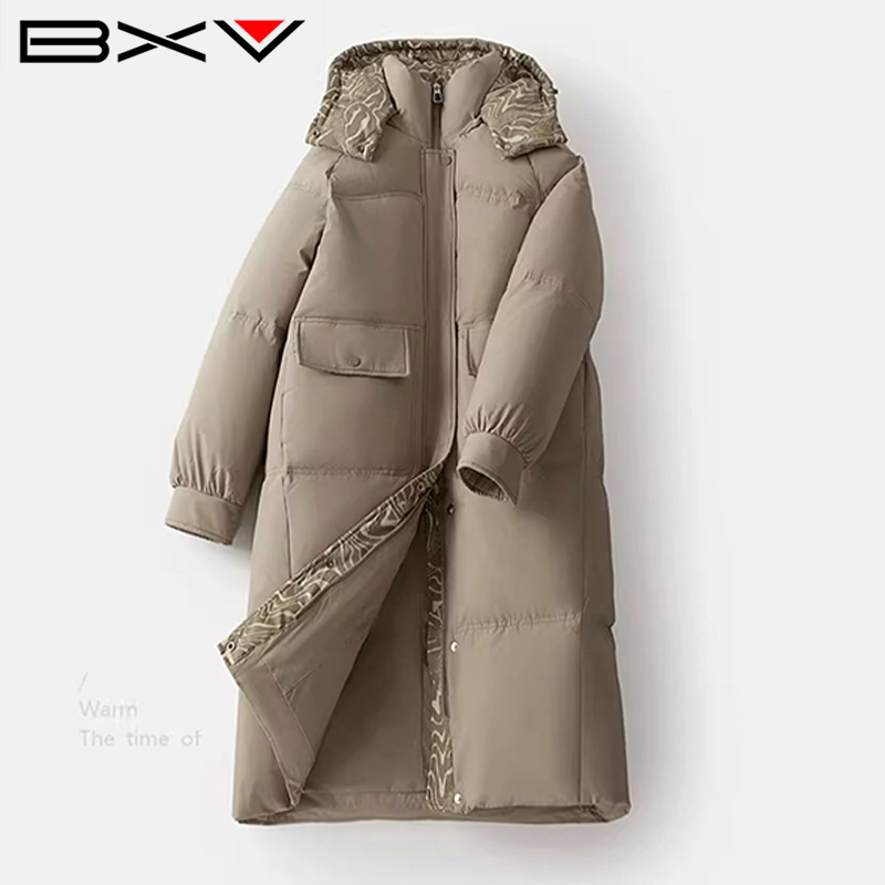 休闲宽松保暖加厚羽绒服