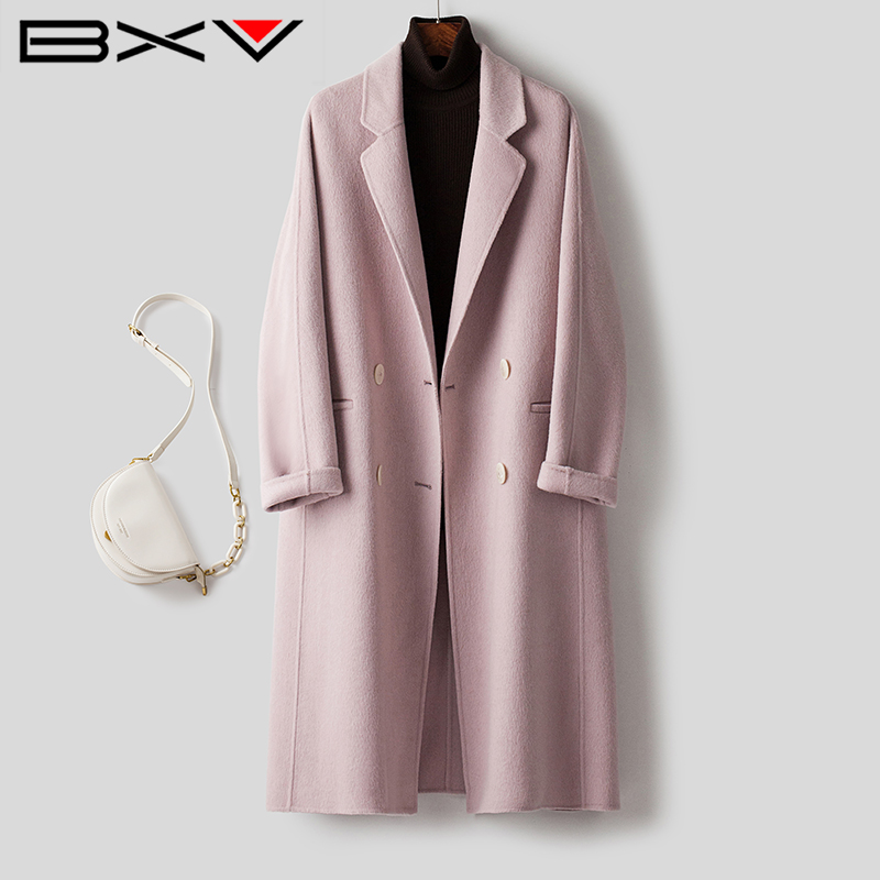 简约气质双面呢羊毛大衣