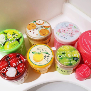 保税直发 日本House of rose玫瑰屋ohBaby磨砂膏嫩白保湿200/350g