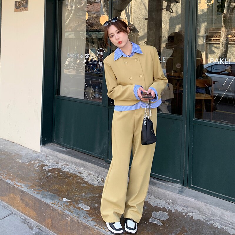 现货  春季新款休闲高级感套装297-036图片
