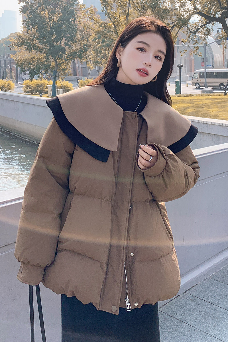 白底图90绒现货娃娃领大蝴蝶结羽绒服297-8150-P275-K398,女装羽绒服,艾艾淮淮