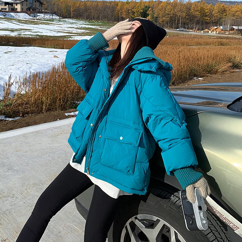 现货针织拼接羽绒衣297-8115-P175-K258,女装棉衣/棉服,艾艾淮淮