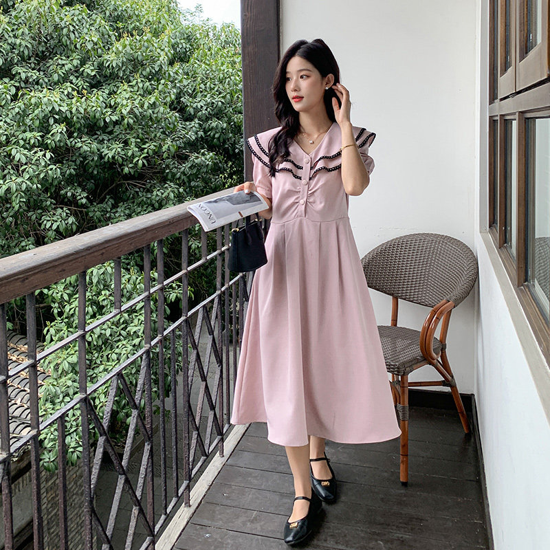 现货气质海军领连衣裙297-103-P115-K168,女装连衣裙,艾艾淮淮