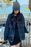 现货私服复古刺绣设计款牛仔外套廊形休闲韩版297-8031-P145-K198，女装短外套，艾艾淮淮