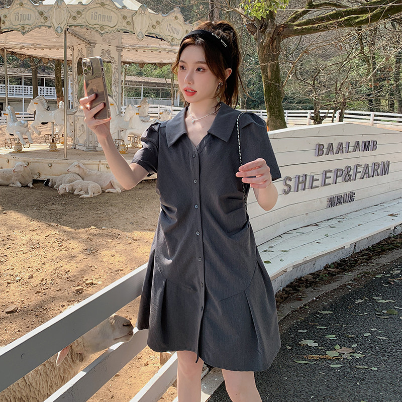 现货法式小个子设计感收腰连衣裙297-079-P105-K158,女装连衣裙,艾艾淮淮