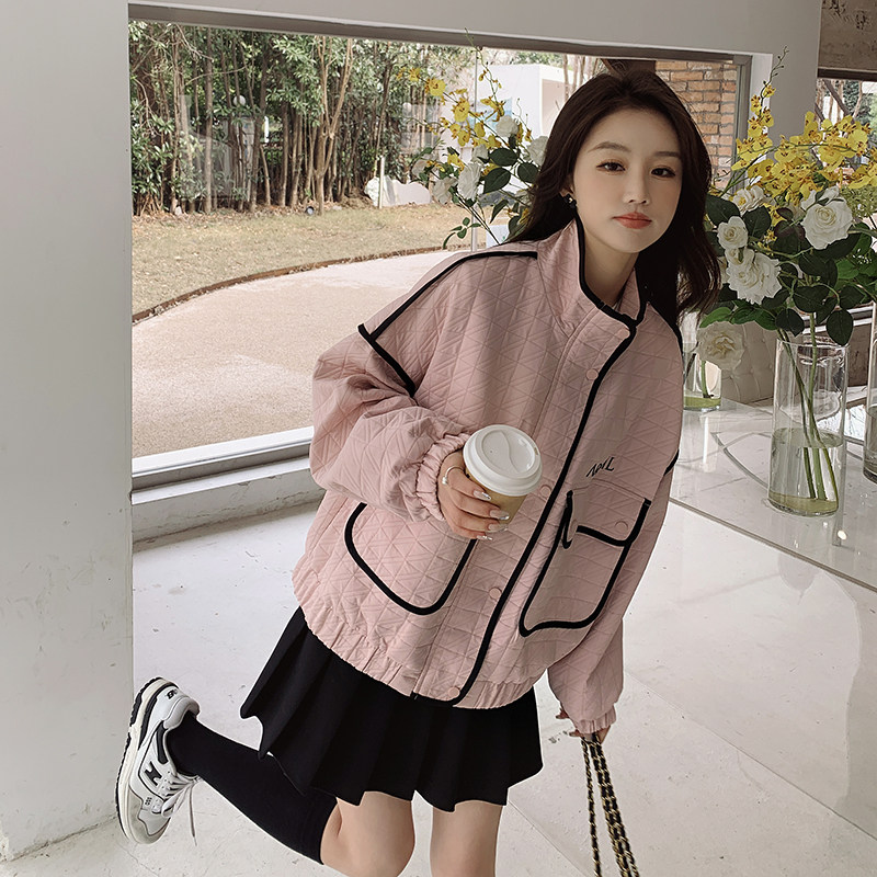 现货工装韩版宽松复古外套297-028,女装短外套,艾艾淮淮