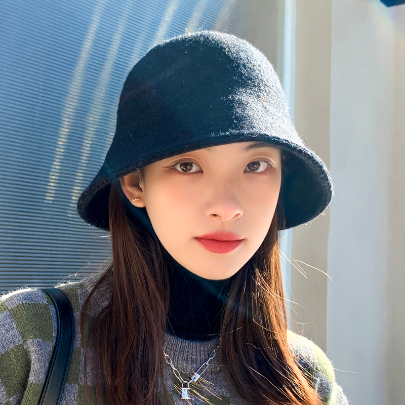 盆帽网红渔夫帽女秋冬季韩版