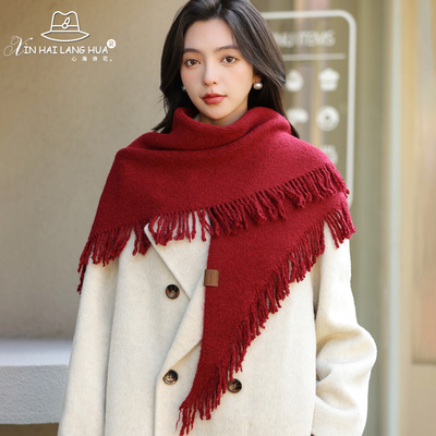 冬天保暖围巾时尚女高级感