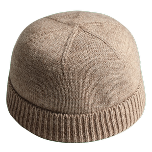 瓜皮帽子女潮冬季毛线帽潮牌保暖雅痞帽男秋冬地主网红羊毛针织帽