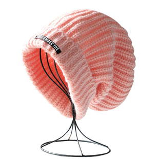 宽松大头围针织毛线帽子女秋冬天保暖堆堆帽ins显脸小百搭冷帽潮