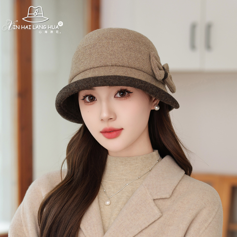渔夫帽出游时尚女秋冬保暖百搭