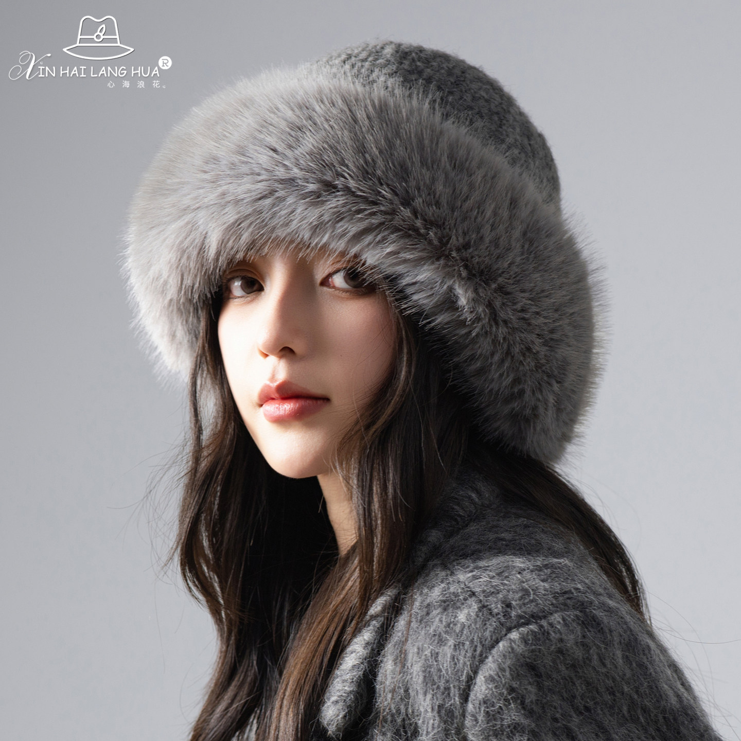 毛绒帽子女秋冬季时尚百搭加厚保暖蒙古帽东北户外防寒护耳渔夫帽