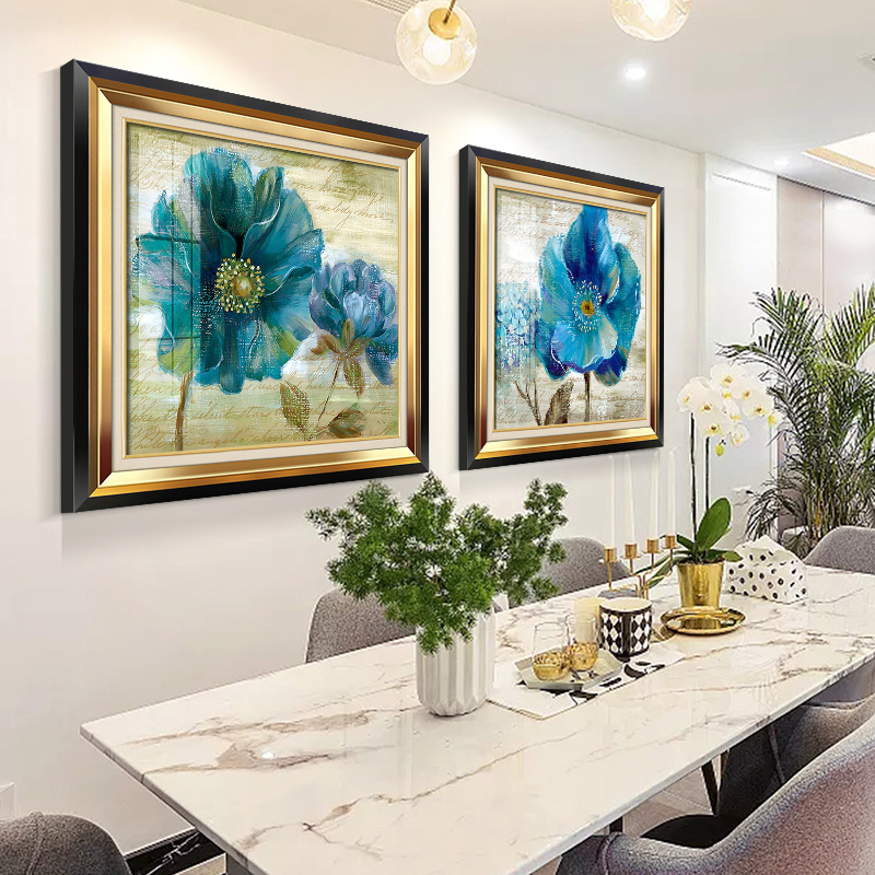 玄关入户轻奢装饰画美式软装