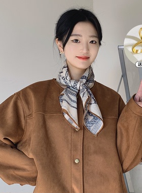 高级感丝巾轻奢高档方巾女系脖发带春秋2026新款百搭时尚搭配衬衫