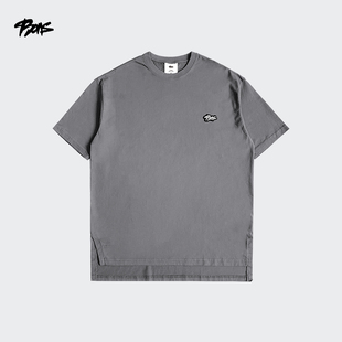 大地色潮流T恤运动休闲短袖 BOUNCE官方BONS夏季 宽松舒适男子圆领