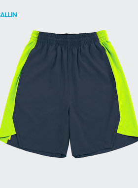 BALLIN 夏季基础运动短裤跑步训练健身篮球裤不过膝男子撞色拼接