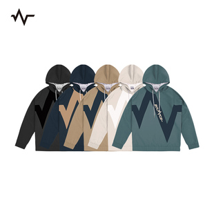 BOUNCE官方 HEARTS 心跳系列套头连帽衫 男女梭织运动卫衣 BEATING