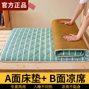 双面床垫学生宿舍专用冬夏两用卧室家用榻榻米折叠单人软垫被褥子