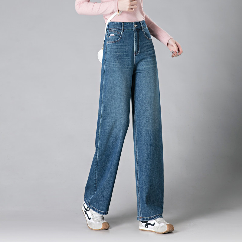 逸阳2026新款女裤品牌春秋装窄版弯刀裤百搭显高显瘦时髦牛仔裤子