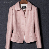 名媛减龄小香风短外套2026新款 春装 泡袖 艾薇诺伊法式 翻领修身 显瘦