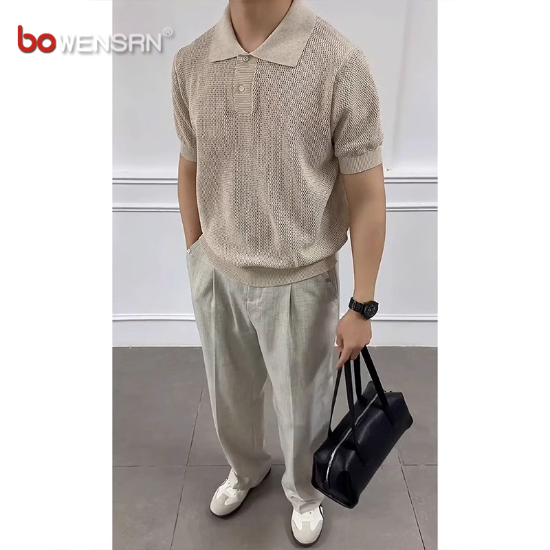 老钱风天丝亚麻感休闲裤男士2025新款夏季薄款男裤直筒长裤子男款