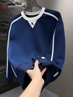 长袖 保罗上衣男款 T恤2025新款 爆款 春秋冬季 欧货战马刺绣卫衣男士