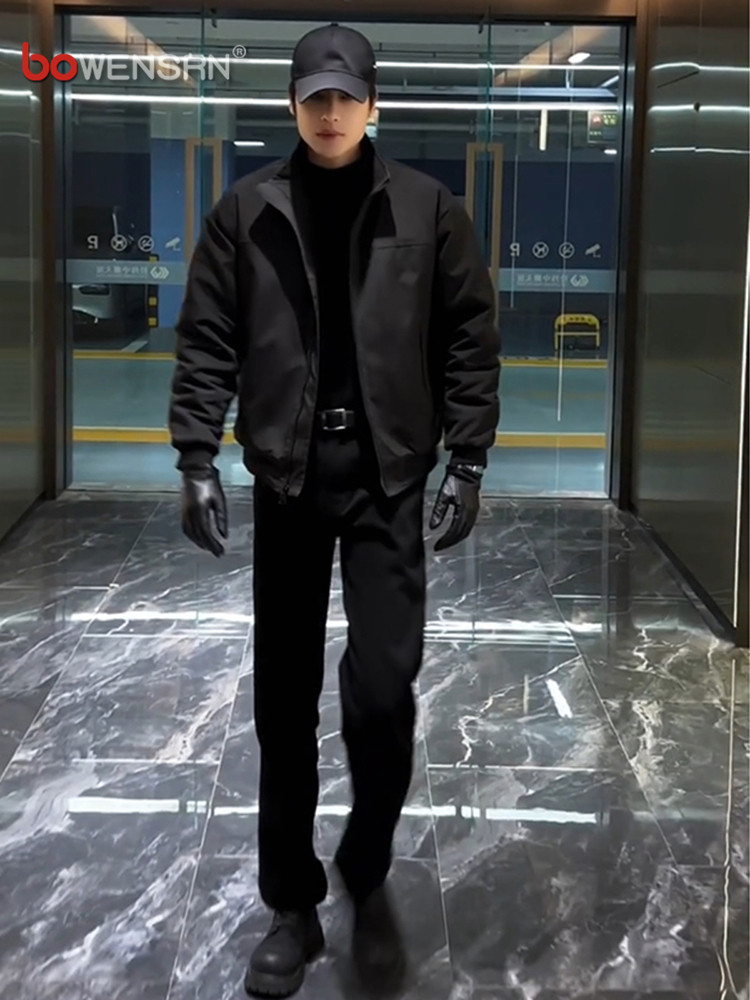 硬汉穿搭立领飞行员夹克男士2025新款春秋冬季痞帅冲锋衣外套男款,男装,夹克,淘宝优惠券,粉丝福利购,淘宝优惠卷