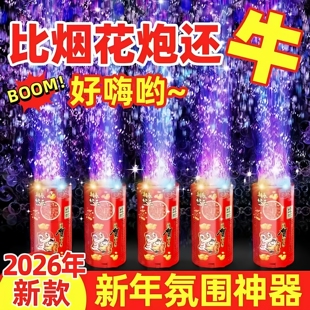 过新年新春玩具电动泡泡机LED七彩灯光仿真烟花声效儿童玩具通用