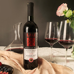 格鲁吉亚拉里阿扎尼红酒甜红酒Lali半甜红葡萄酒甜酒女士