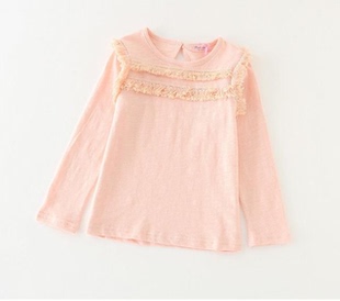 T恤中大儿童纯棉打底衫 特价 长袖 女童秋装 上衣百搭打底衣 清仓韩版