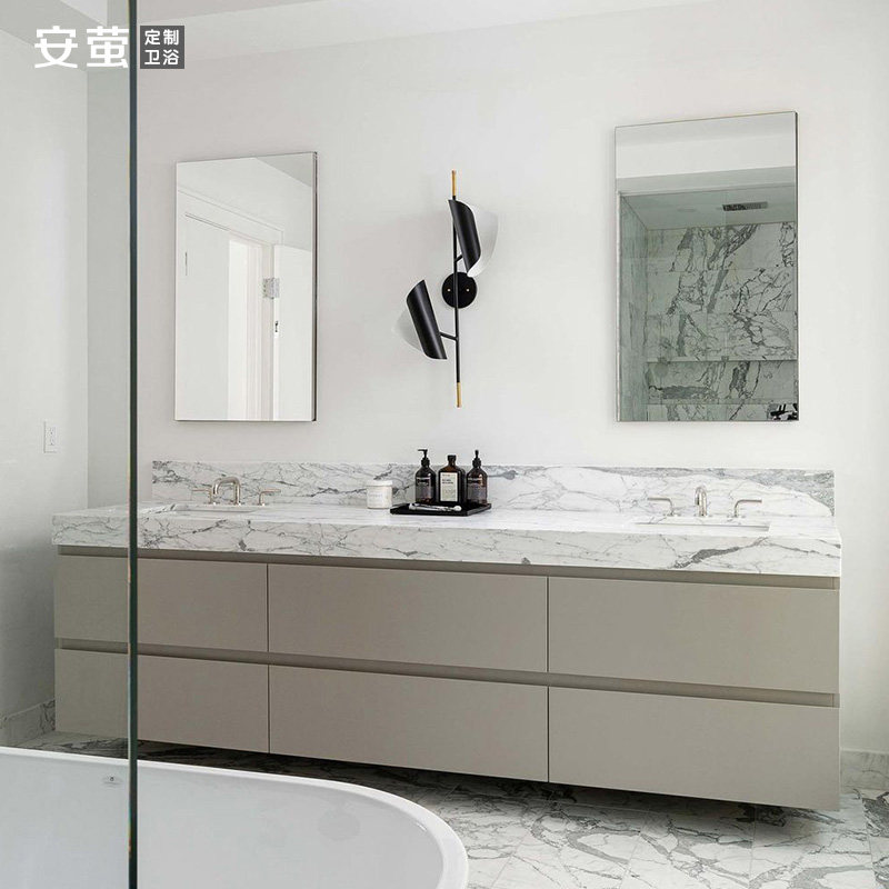 【高端定制】安萤实木浴室柜专家