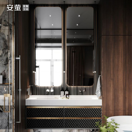 【高端定制】安萤实木浴室柜专家