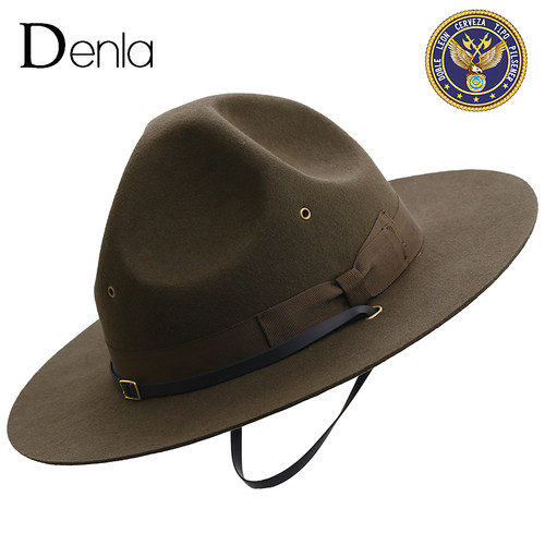 denla欧美风教官复古骑警潮礼帽