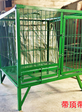 实心钢筋狗笼中大型犬用猎犬马犬拉布拉多萨摩耶加密室内定外产笼