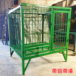 实心钢筋狗笼中大型犬用猎犬马犬拉布拉多萨摩耶加密室内定外产笼