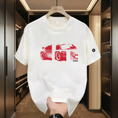 Kyyds MKT恤印花修身 型韩版 Mrakeai 男女通用圆领短袖 通勤风日常