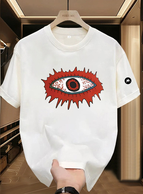 Mrakeai Kyyds MK通勤风修身型韩版男女通用圆领短袖日常个性时尚