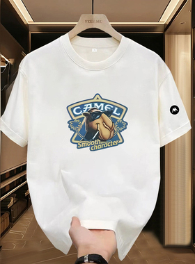 Mrakeai Kyyds MK常规款修身型T恤韩版男女通用短袖圆领个性时尚