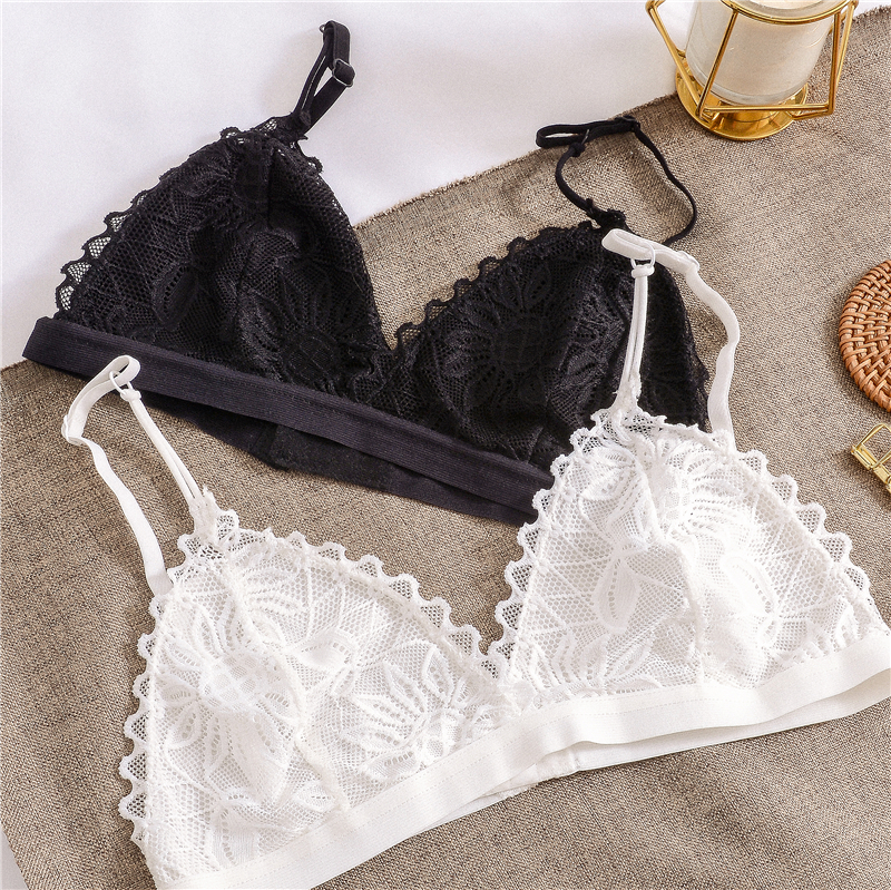 miko2件装法式braletteV领文胸