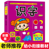 轻松入学100分识字入学前准备学前识字幼儿早教启蒙识字大王儿童书籍宝宝看图认字书神器幼儿园教材幼升小衔接教材小学一年级上册