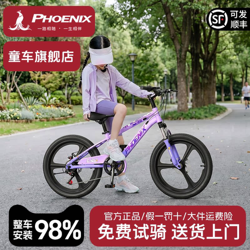 26年新款】凤凰牌女款儿童自行车