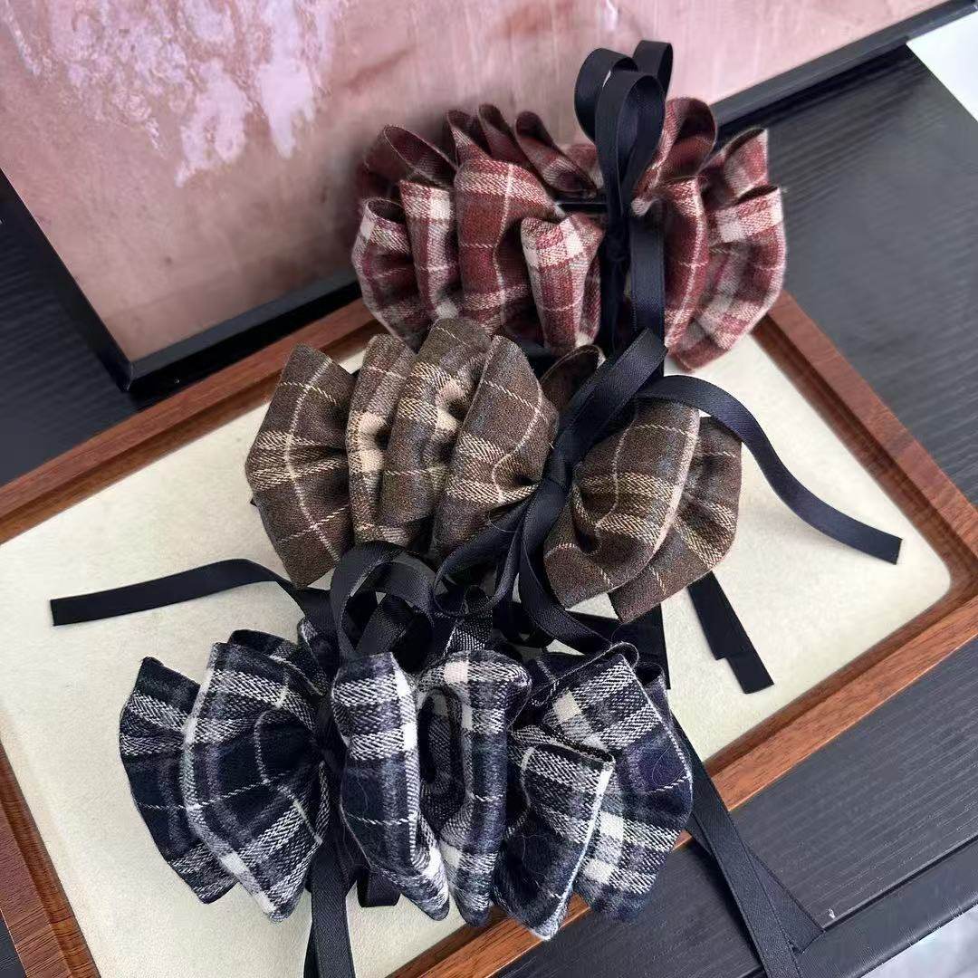 【书婷专享】韩系格子蝴蝶结香蕉夹高低马尾竖夹一字横夹,饰品/流行首饰/时尚饰品新,弯管,淘宝优惠券,粉丝福利购,淘宝优惠卷